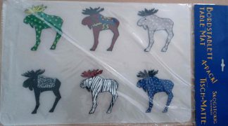 Platzset bunte Elche Ingela 4 Pack