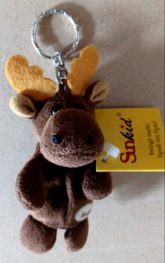 Elch Schlüsselanhänger braun